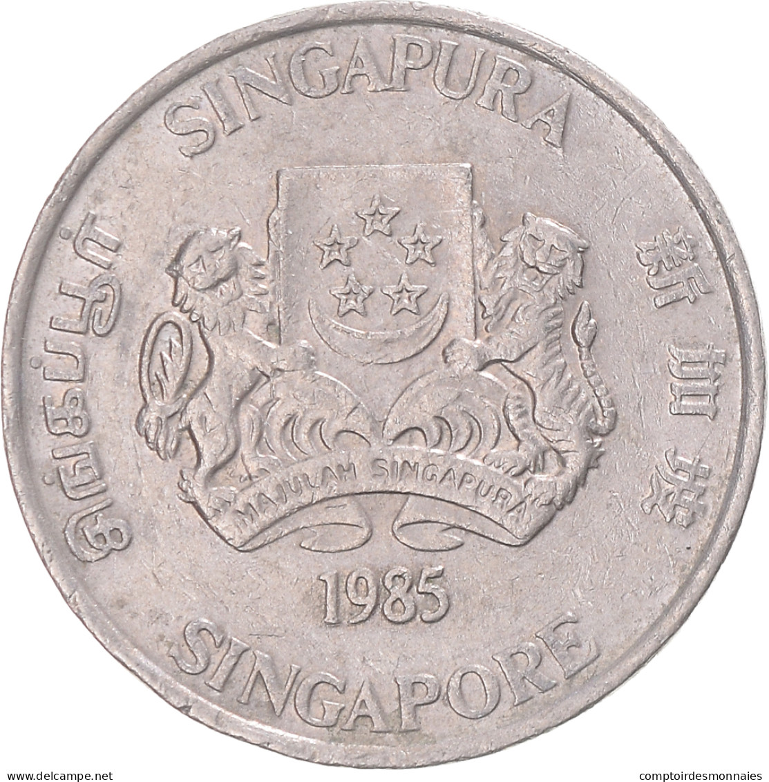 Monnaie, Singapour, 20 Cents, 1985 - Singapur