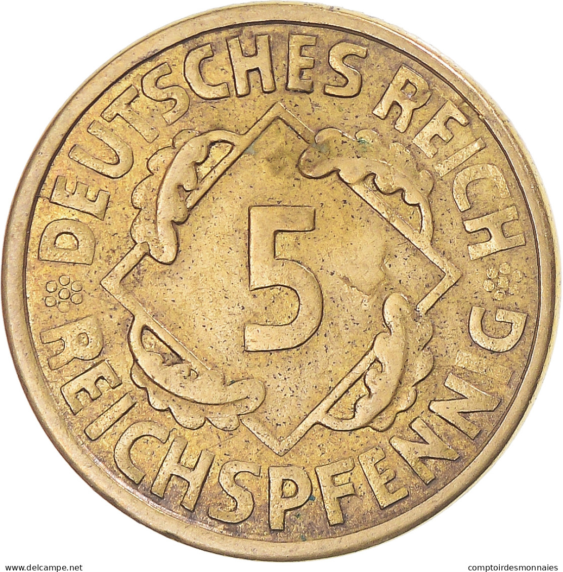 Monnaie, Allemagne, 5 Reichspfennig, 1926 - 5 Rentenpfennig & 5 Reichspfennig