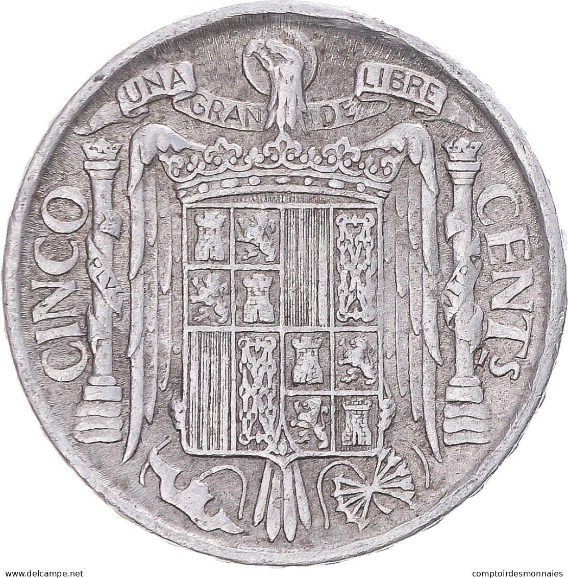 Monnaie, Espagne, 5 Centimos, 1945 - 5 Centiemen