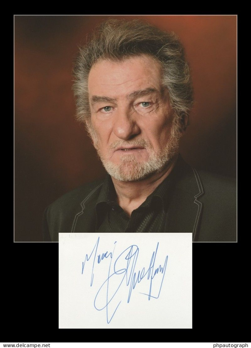 Eddy Mitchell - Chanteur & Acteur - Carte Signée + Photo - 90s - Sänger Und Musiker