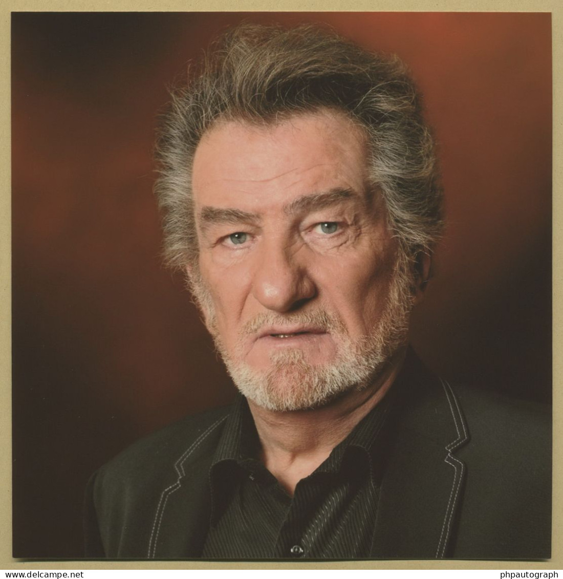 Eddy Mitchell - Chanteur & Acteur - Carte Signée + Photo - 90s - Sänger Und Musiker