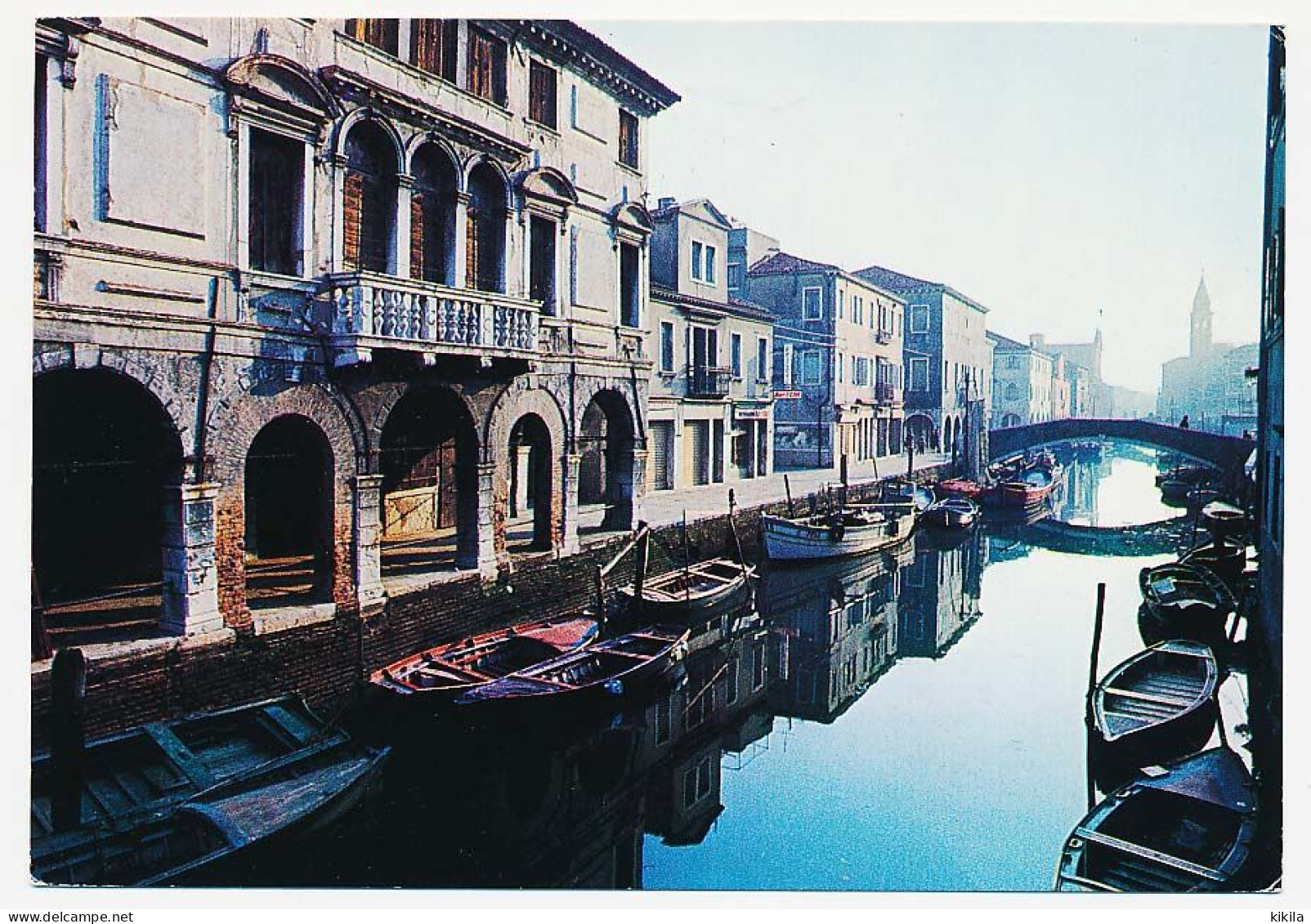 CPSM 10.5 X 15 Italie (219) CHIOGGIA Canale Vena  Canal Barque Pont - Chioggia