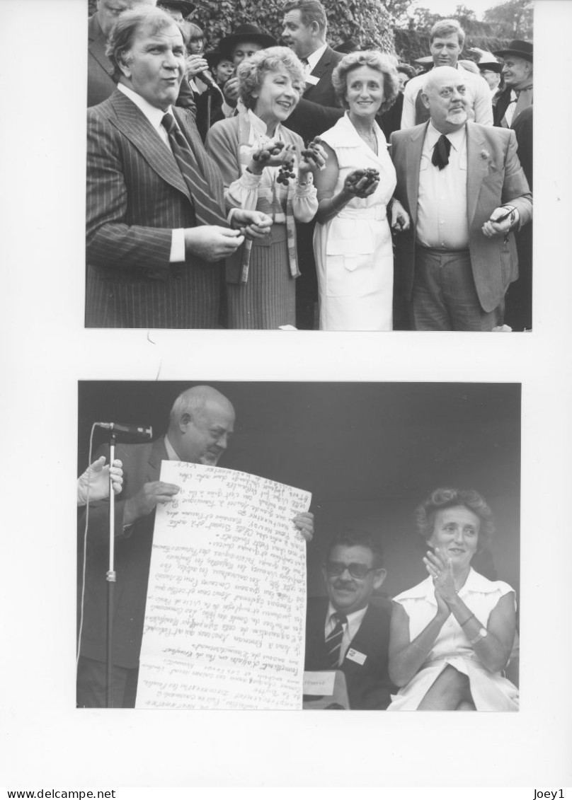 Montmartre Fête Des Vendanges 1980,Bernadette Chirac, Pierre Mondy,élus Locaux Et Photos Ambiances 40 Photos - Orte