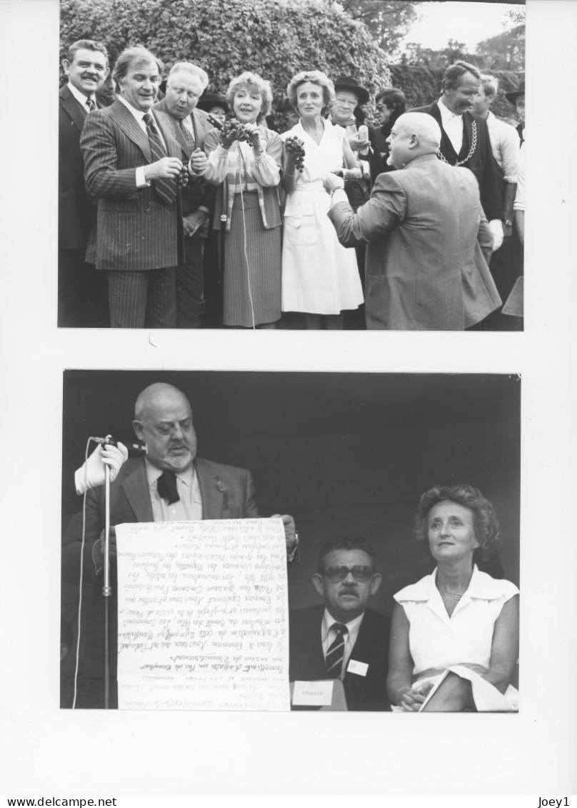 Montmartre fête des Vendanges 1980,Bernadette Chirac, Pierre Mondy,élus Locaux et photos ambiances 40 photos