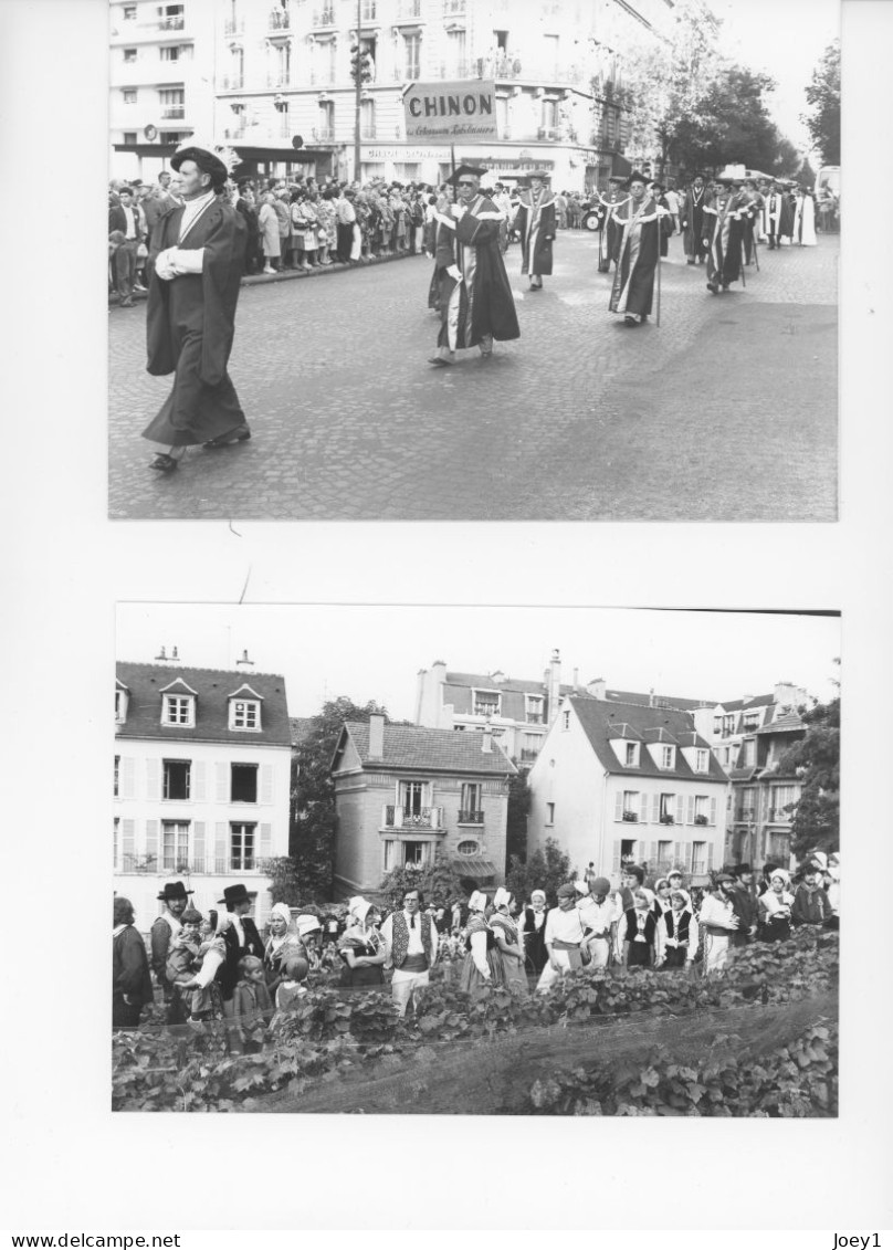 Montmartre fête des Vendanges 1980,Bernadette Chirac, Pierre Mondy,élus Locaux et photos ambiances 40 photos