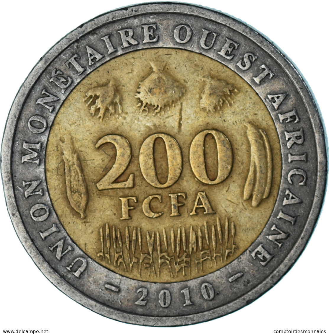 Monnaie, Afrique De L'Ouest, 200 Francs, 2010 - Centraal-Afrikaanse Republiek