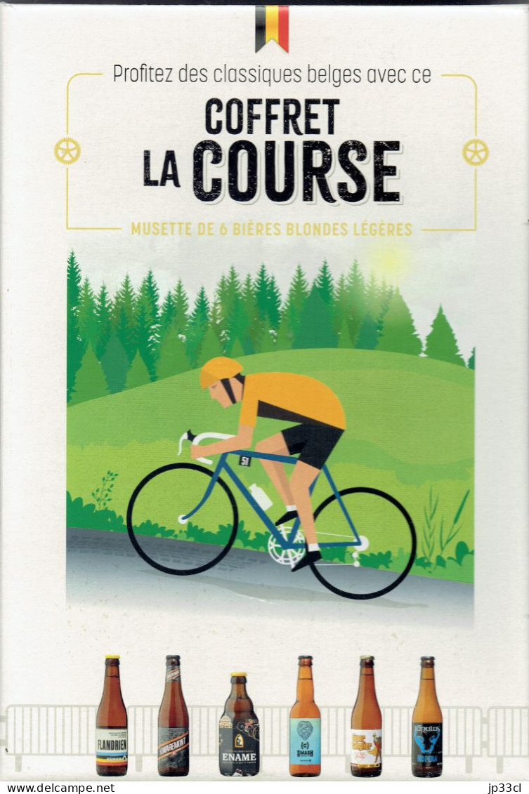 Cyclisme Étiquette De La Bière Super Sanglier (Alc 4,8 %) Brasserie Minne, Somme Leuze  (Bière Du Coffret "La Course") - Bier