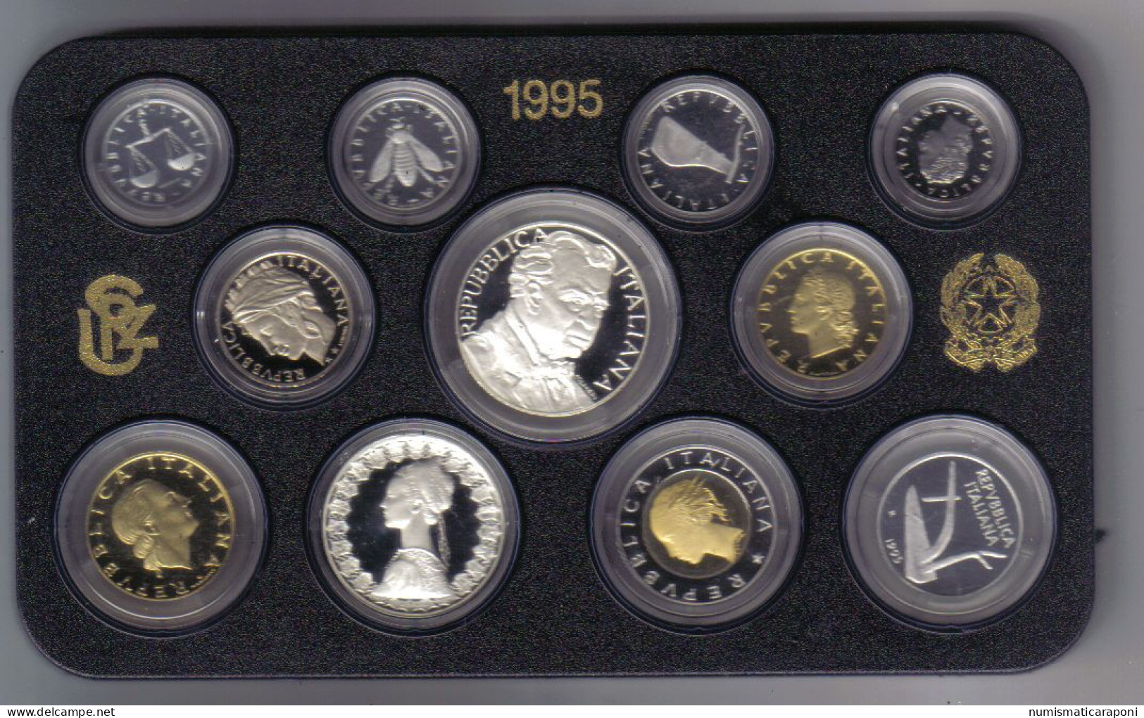 Italia Italy 1995 Divisionale Proof Confezione Esterna Assente O Rovinata - Jahressets & Polierte Platten