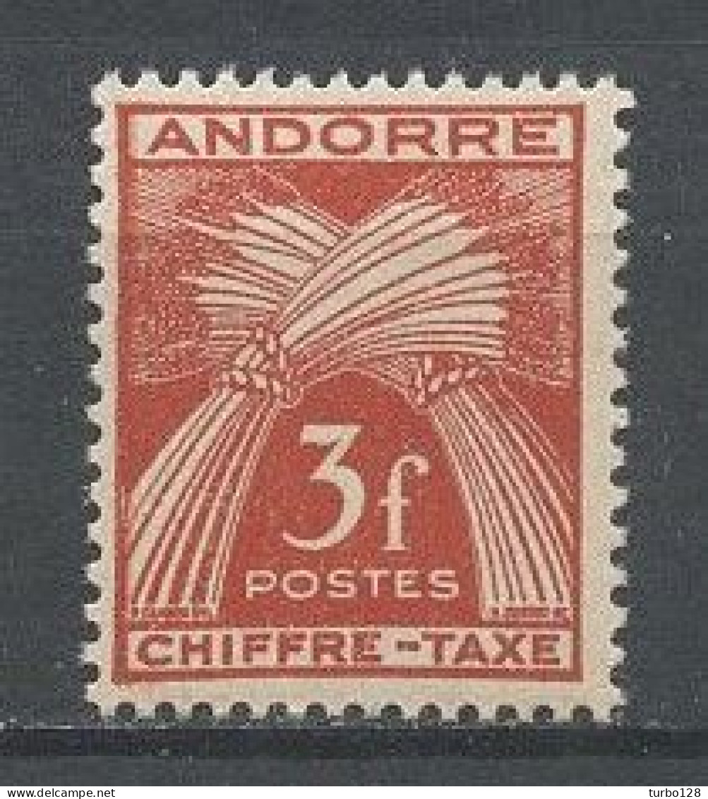 ANDORRE 1943 TAXE N° 27 ** Neuf MNH  Superbe  C 2,30 € Flore Gerbes - Unused Stamps