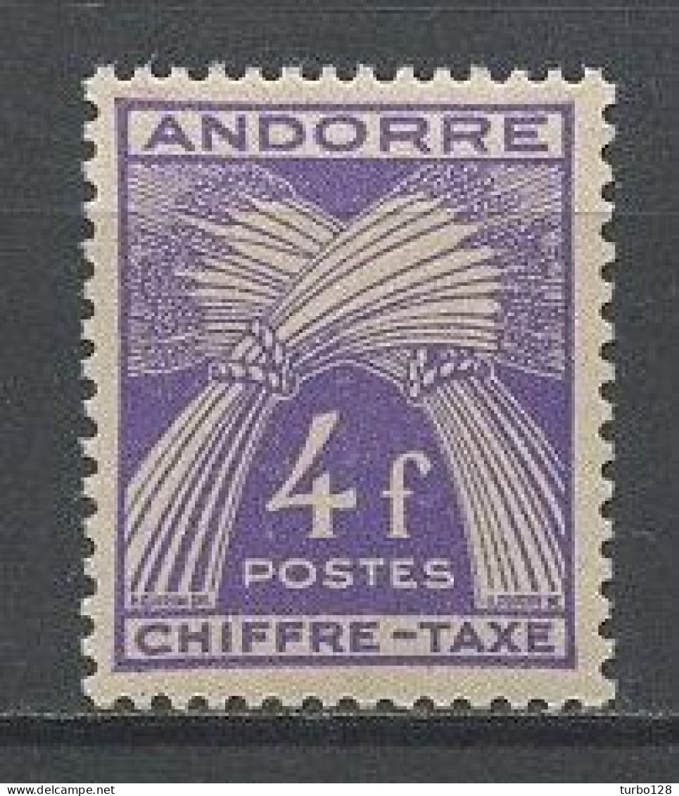 ANDORRE 1931 TAXE N° 28 ** Neuf MNH  Superbe C 7 € Flore Gerbe - Unused Stamps