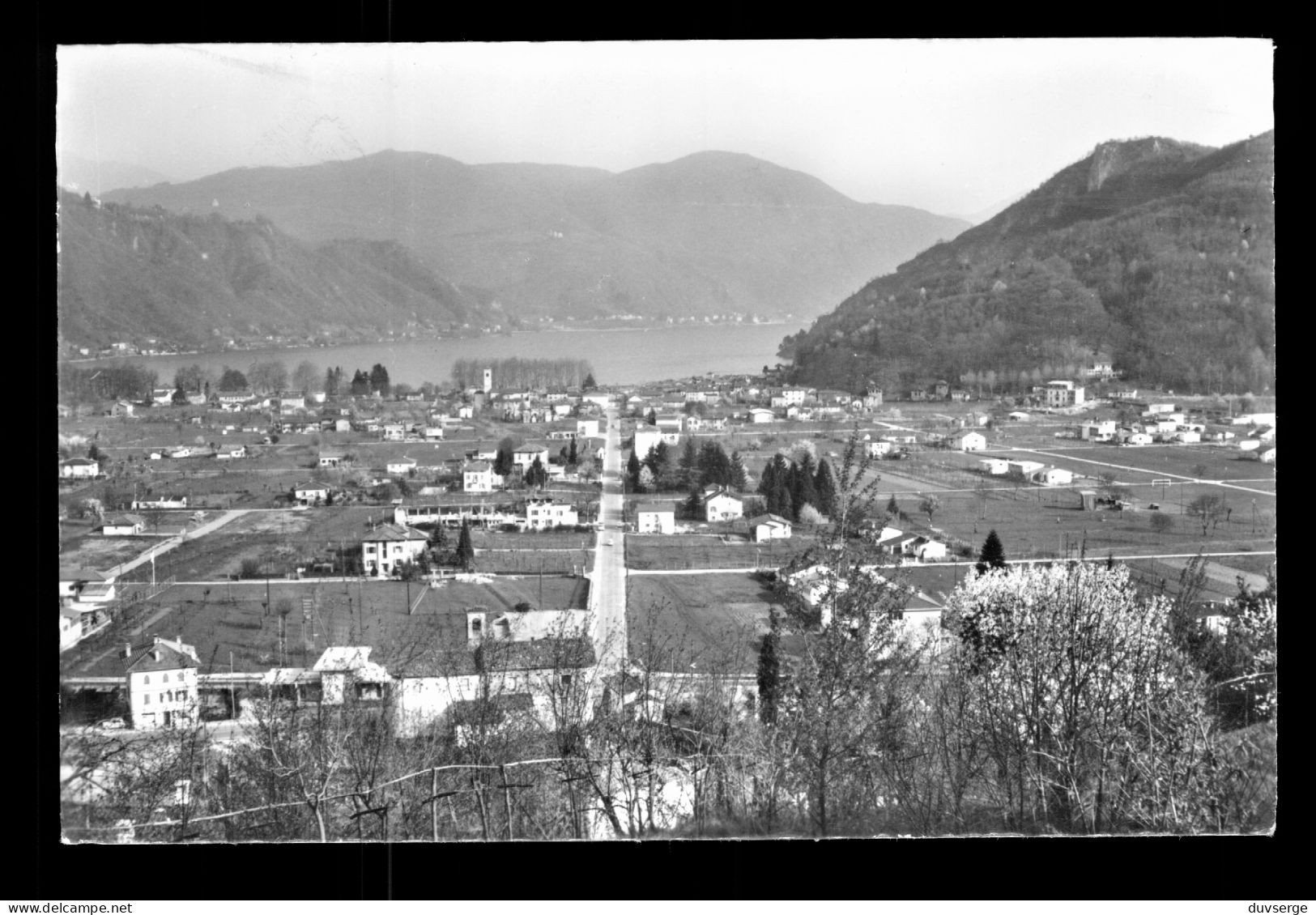 Suisse TI Tessin Caslano Panorama ( Format 9cm X 14cm ) - Caslano
