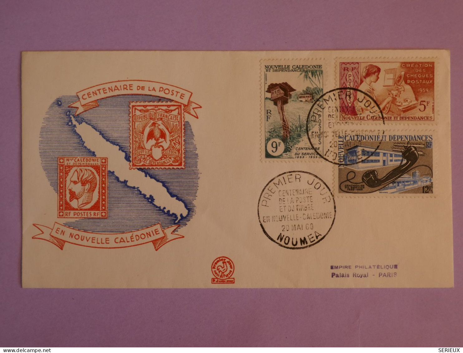 BW10 NOUVELLE CALEDONIE  BELLE  LETTRE  FDC 1960 NOUMEA A PARIS FRANCE  +AFF. PLAISANT + - FDC