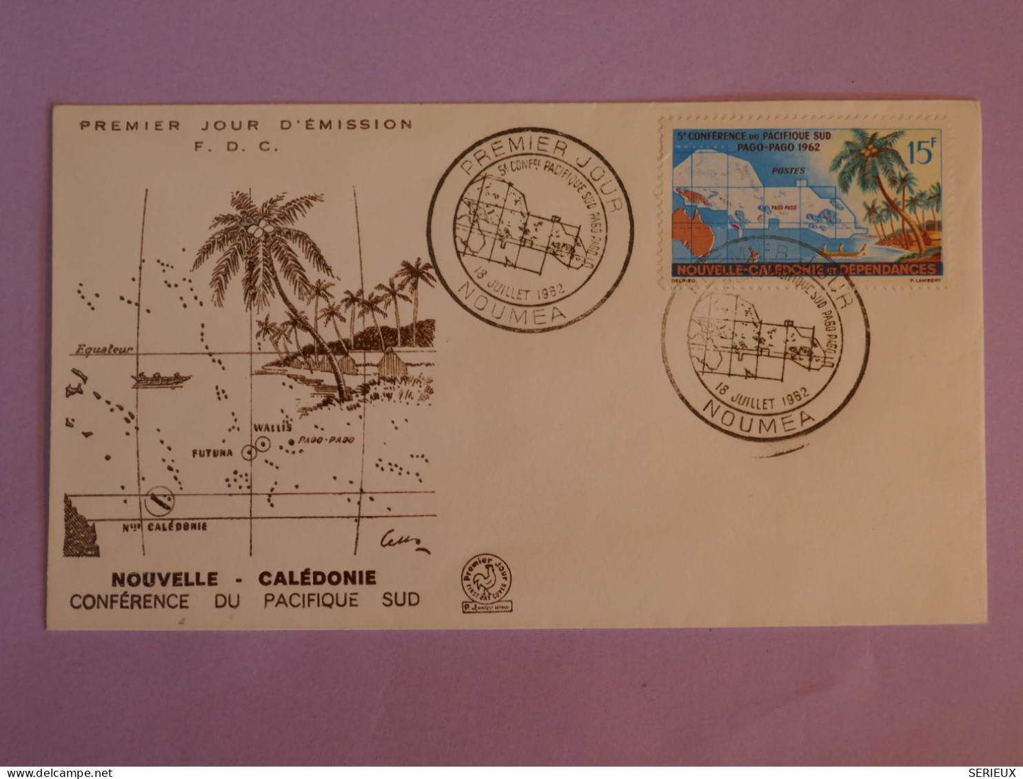 BW10 NOUVELLE CALEDONIE  BELLE  LETTRE  FDC 1952 NOUMEA+AFF. PLAISANT + - Cartas & Documentos