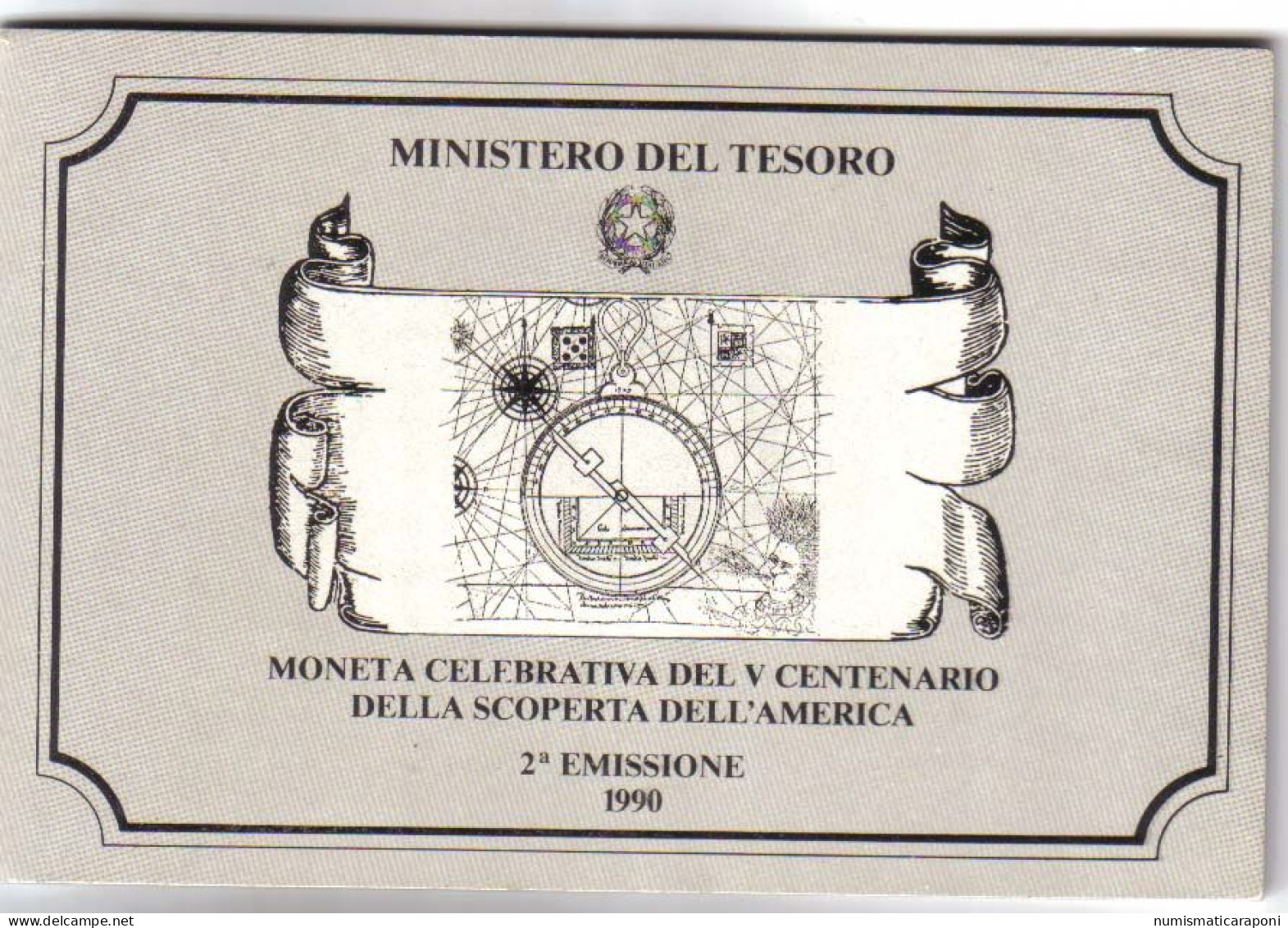 Italy Italia 500 Lire 1990 Scoperta Dell'america Fdc - Sets Sin Usar &  Sets De Prueba