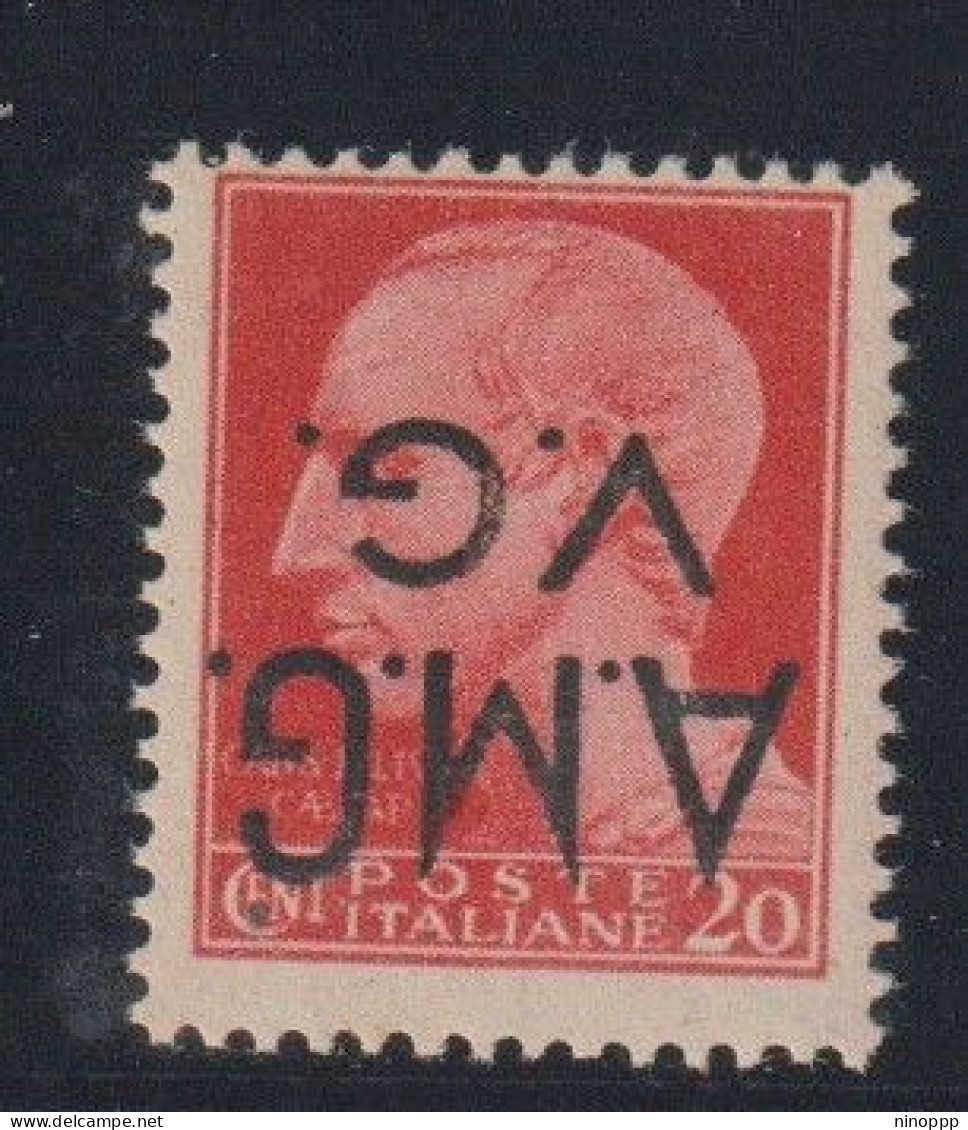 Italia Venezia Giulia  Cat 4d 1946 Definitives 20c Red  With Inverted Overprint,mint Never Hinged - Trente & Trieste