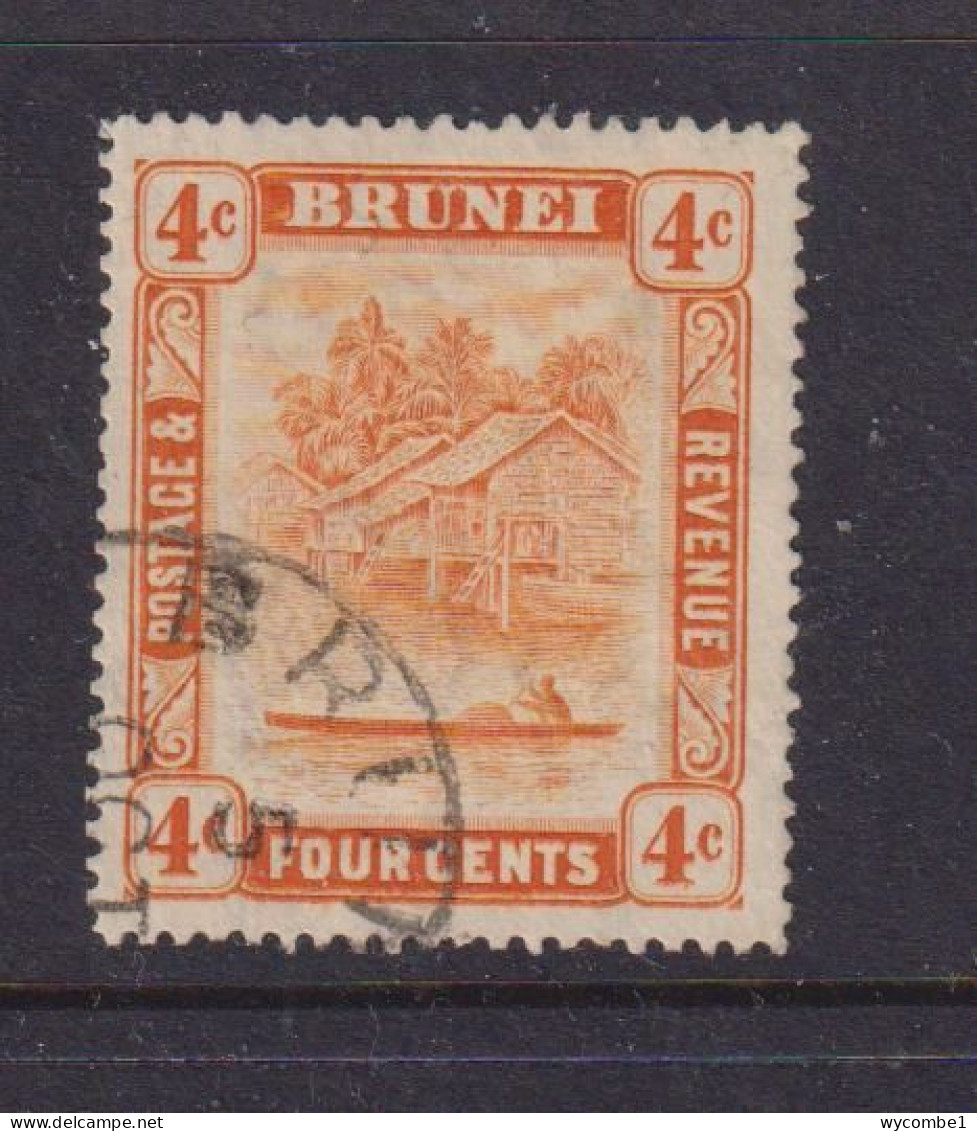 BRUNEI - 1908+ Brunei River 4c Used As Scan - Brunei (...-1984)