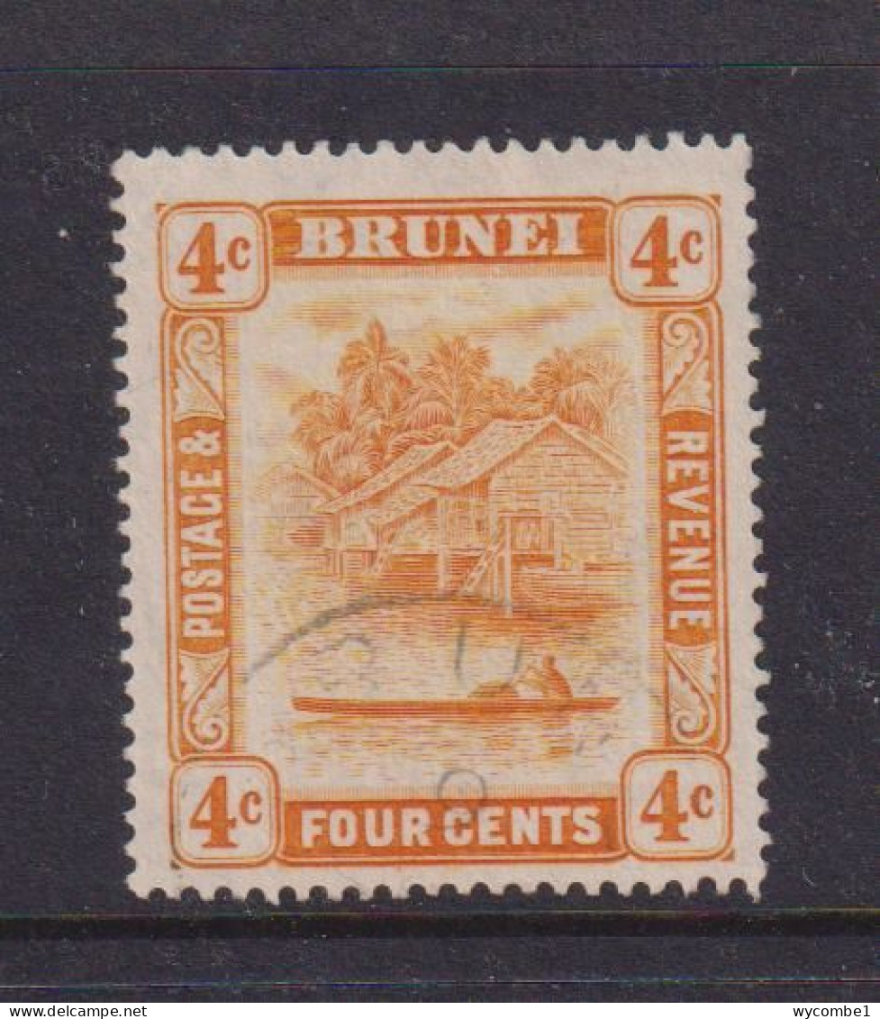 BRUNEI - 1908+ Brunei River 4c Used As Scan - Brunei (...-1984)