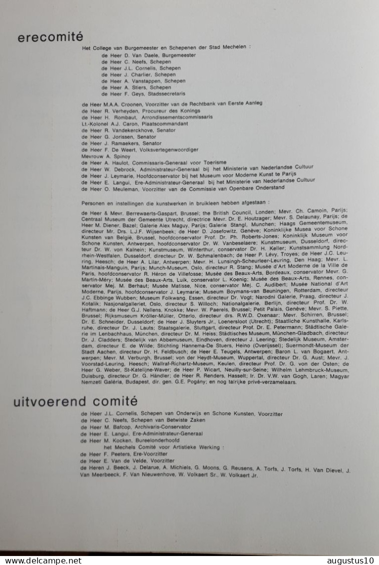 MECHELEN 1969: Prachtige grote catalogusmap FAUVISME IN DE EUROPESE KUNST 30 p. 30/40cm 14 losse reprod. op glanspapier