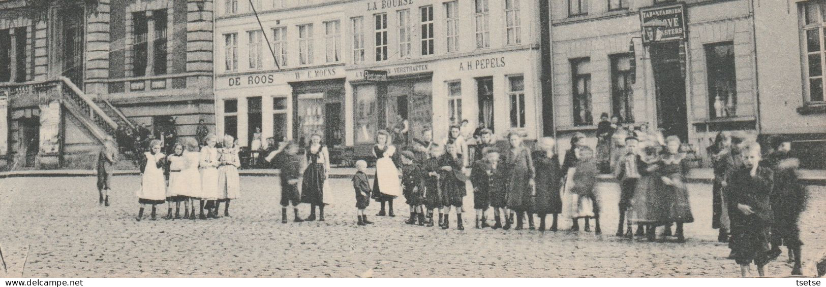 Wetteren - De Markt ...geanimeerd- 1912  ( Verso Zien ) - Wetteren