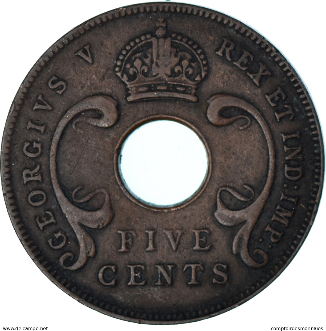 Monnaie, Afrique Orientale, 5 Cents, 1925 - Colonia Británica