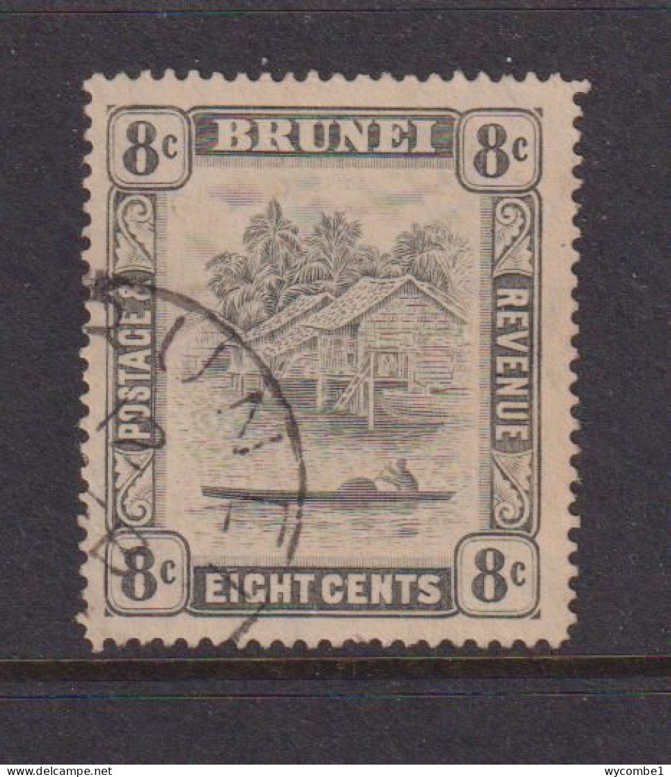 BRUNEI - 1908+ Brunei River 8c Used As Scan - Brunei (...-1984)