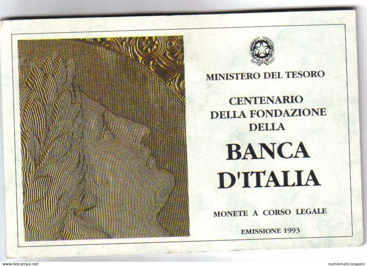 Italia Monetazione In Lire 1946-2001 100 + 200 + 500 Lire 1993 Fdc Banca D'italia - Jahressets & Polierte Platten