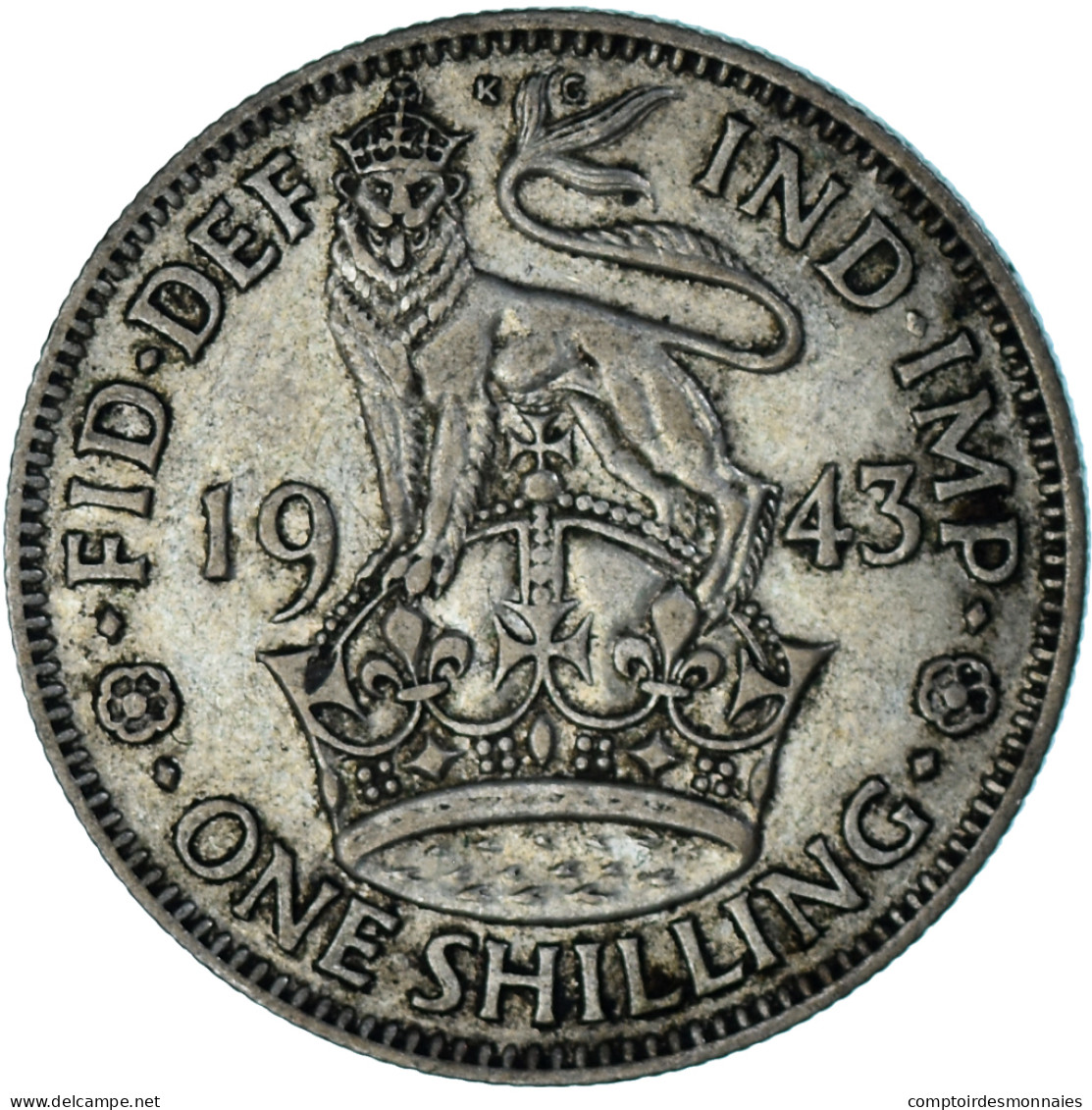 Monnaie, Grande-Bretagne, Shilling, 1943 - J. 1 Florin / 2 Schillings