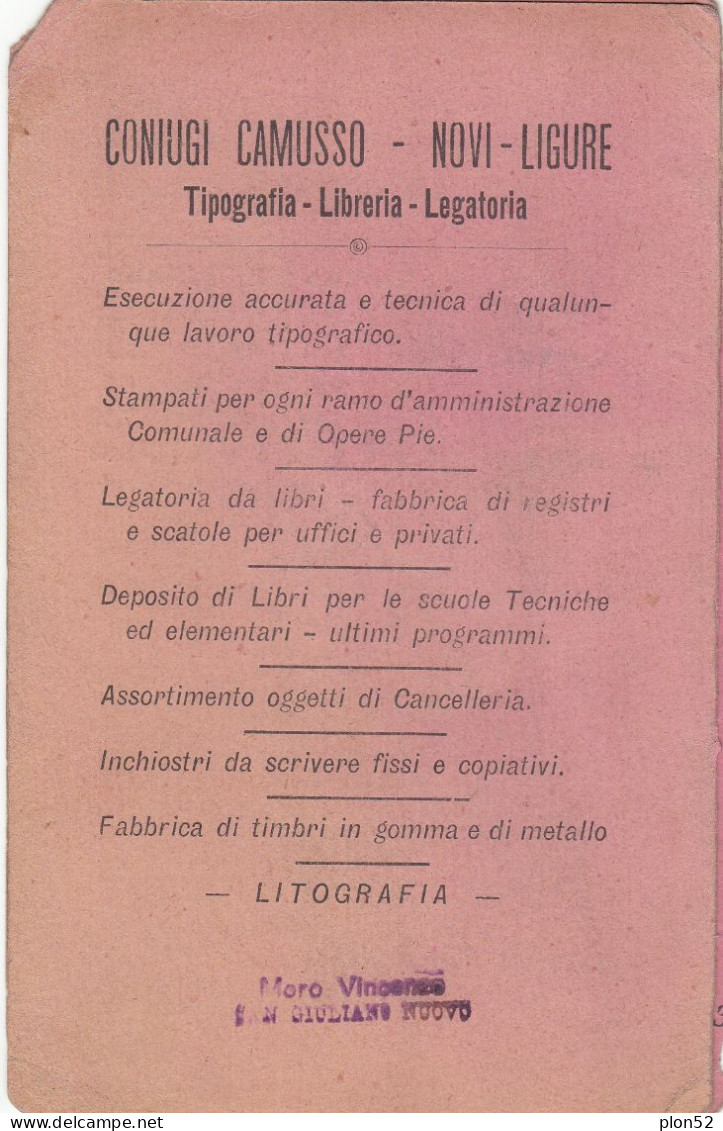 13006-ORARIO ESTIVO-FERROVIE DELLO STATO-ARRIVI E PARTENZE-STAZIONE DI NOVI LIGURE-1910 - Europa