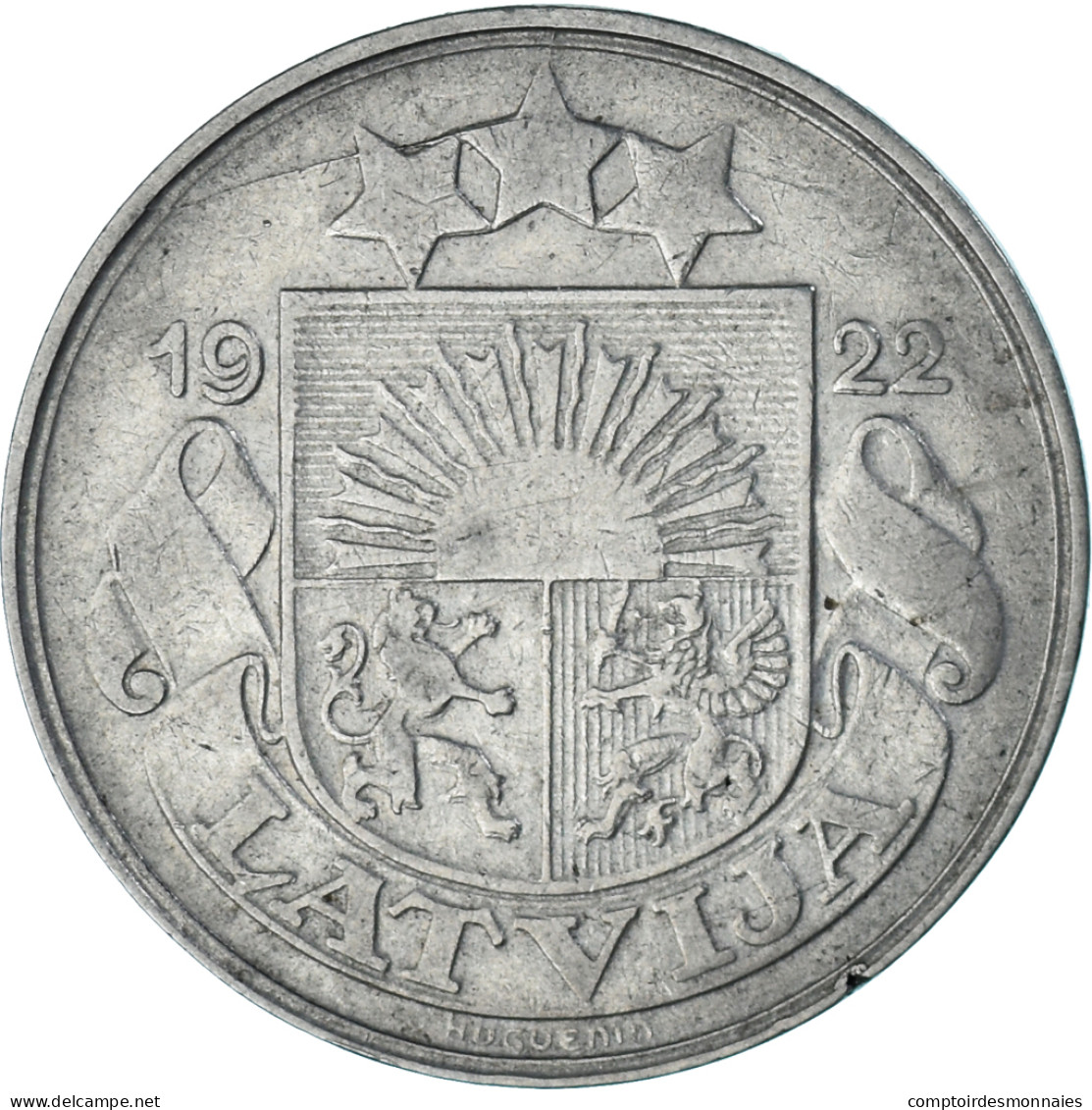 Monnaie, Lettonie, 50 Santimu, 1922 - Lettonie