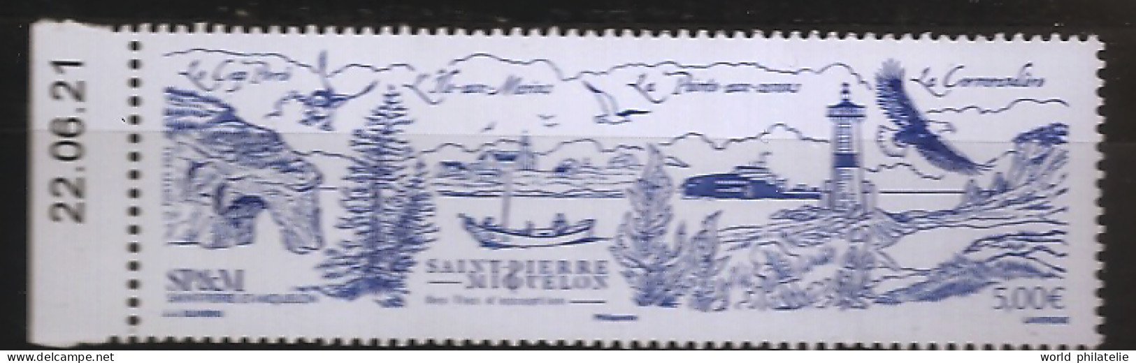 Saint Pierre Et Miquelon 2021 N° 1268 ** Cap Percé, Phare, Pointe-aux-canons, Ferry, Voitures, Aigle, Pygargue, Eglise - Unused Stamps
