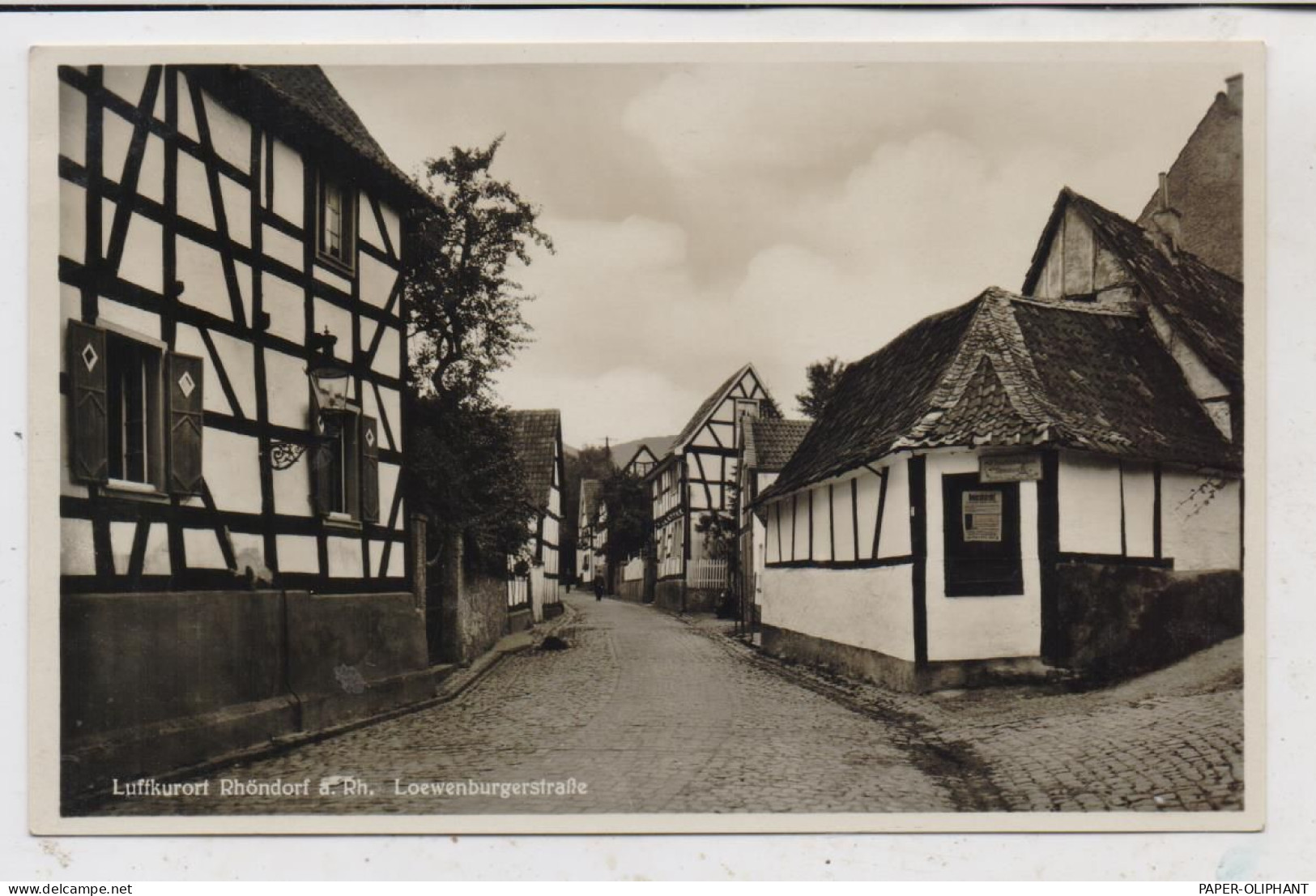 5340 BAD HONNEF - RHÖNDORF, Löwenburgstrasse, 1933, Aufruf Zum Generalstreik - Bad Honnef