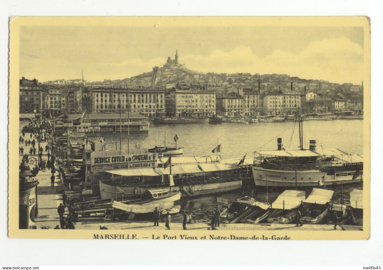 13/ CPA - Marseille - Le Port Vieux Et Notre Dame De La GArde - Vieux Port, Saint Victor, Le Panier