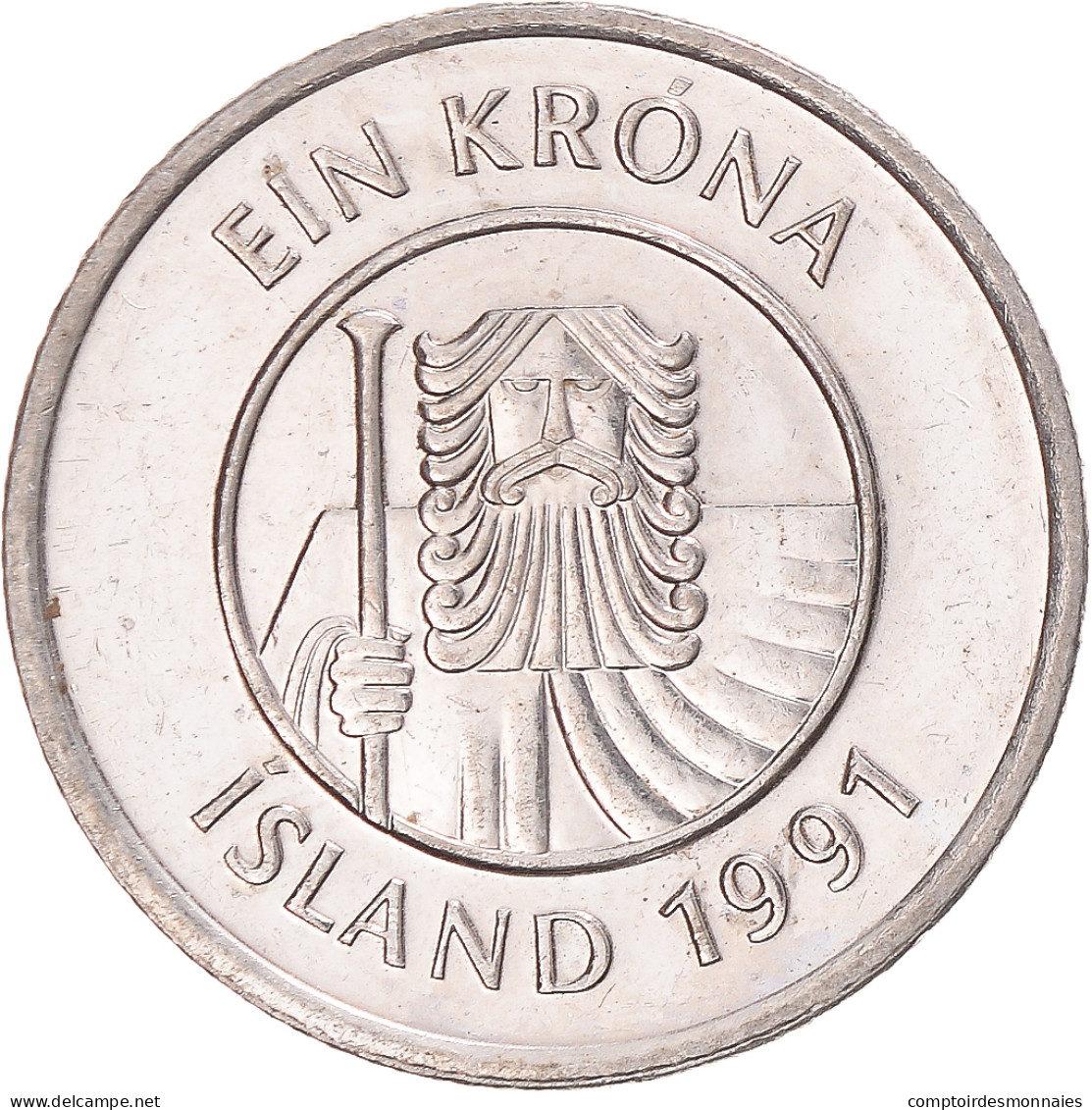 Monnaie, Islande, Krona, 1991 - Islande