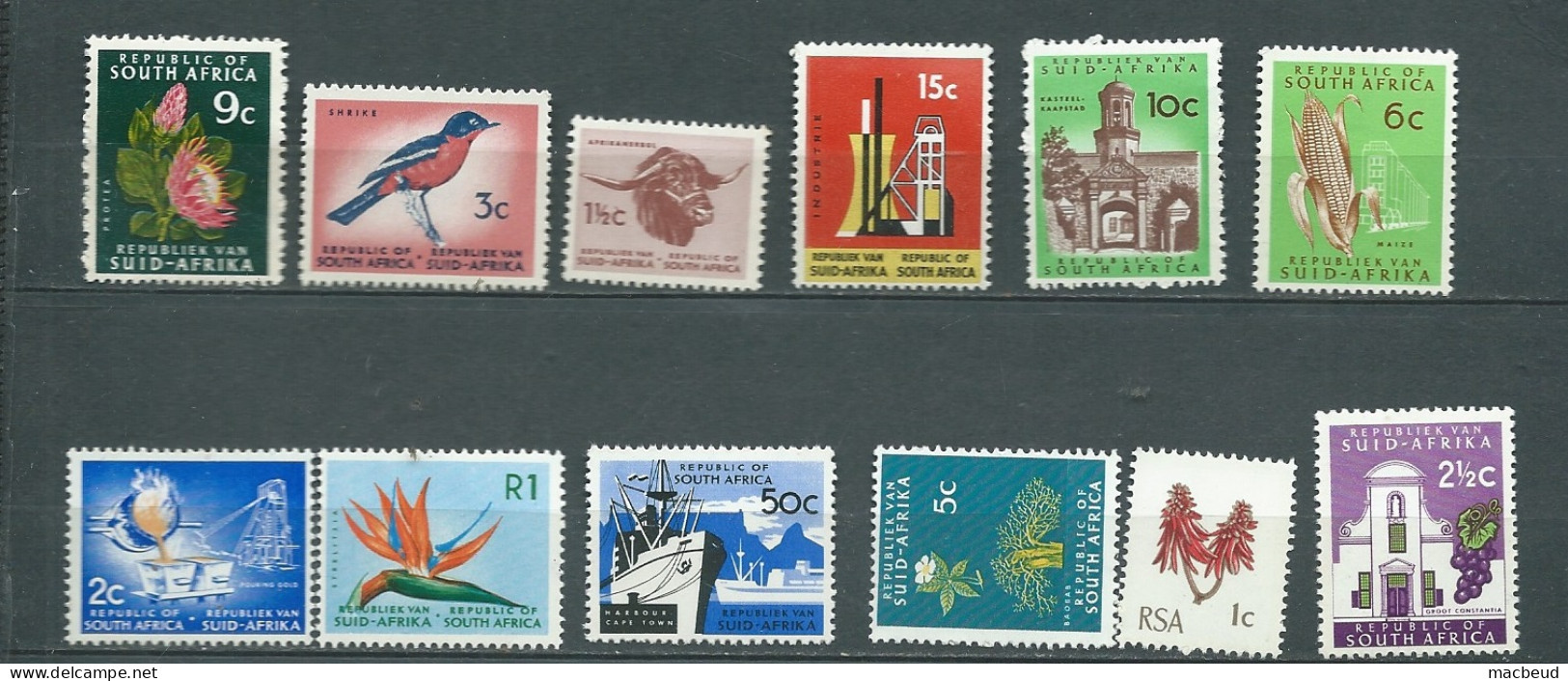 Lot 12 Timbres  Neufs ** D'afrique Du Sud - Abc33503 - Unused Stamps