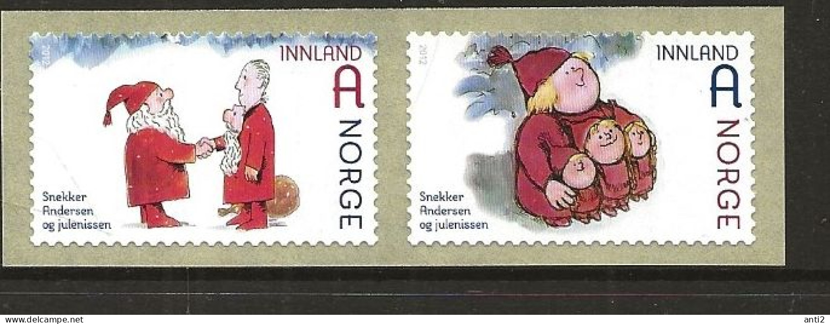 Norway Norge 2012 Christmas Carpenter Andersen And The Santa Claus, Mother Santa Claus And The Children   MNH(**) - Unused Stamps