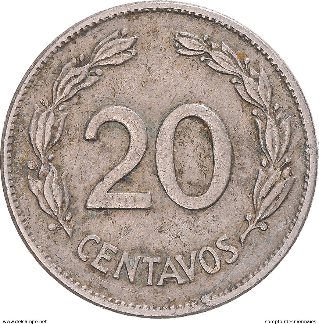 Monnaie, Équateur, 20 Centavos, 1946 - Ecuador