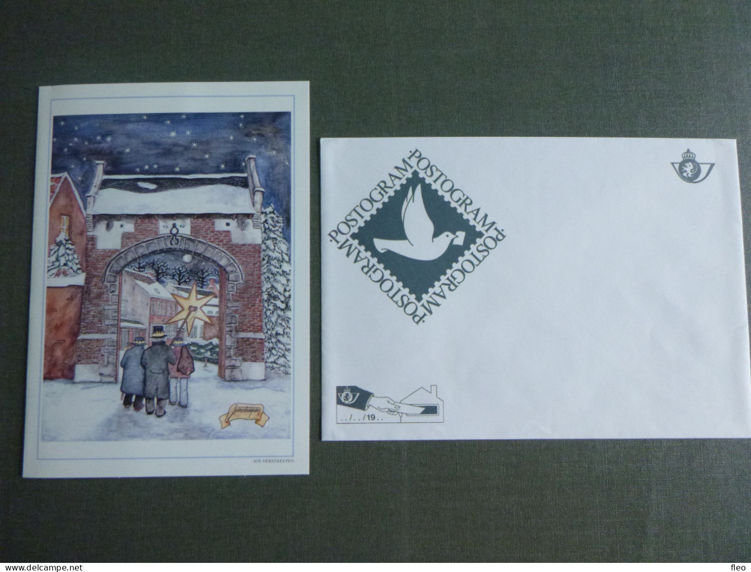 1992 POSTOGRAM N° 92/66 Met Blanco ** : "  Driekoningen Aan Het Begijnhof Te Herentals (Verstreepen " - Postogram