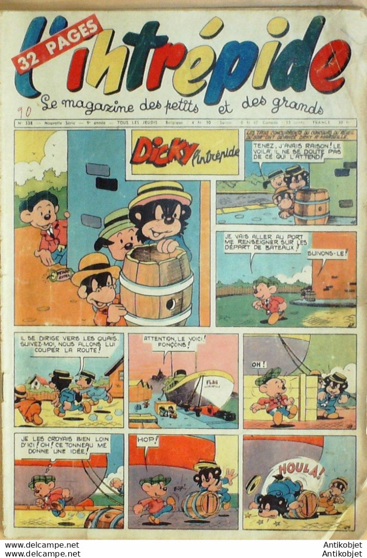 L'Intrépide 1956 N°338 BUFFALO BILL BUGS BUNNY ZOE FANFAN La TULIPE - L'Intrépide