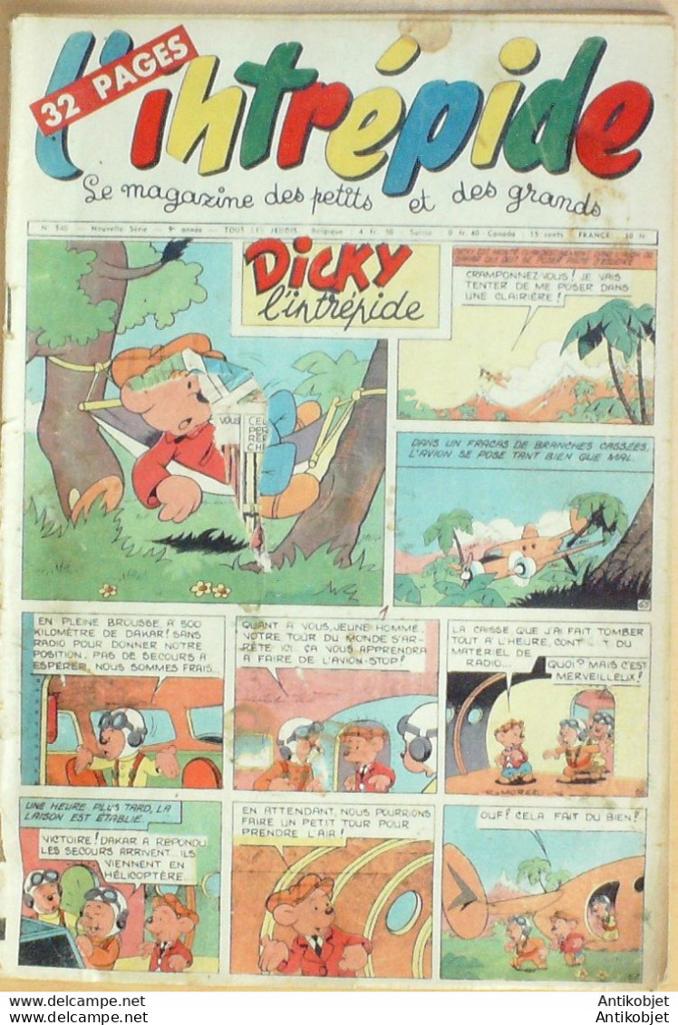 L'Intrépide 1956 N°340 BUFFALO BILL BUGS BUNNY ZOE FANFAN La TULIPE - L'Intrépide
