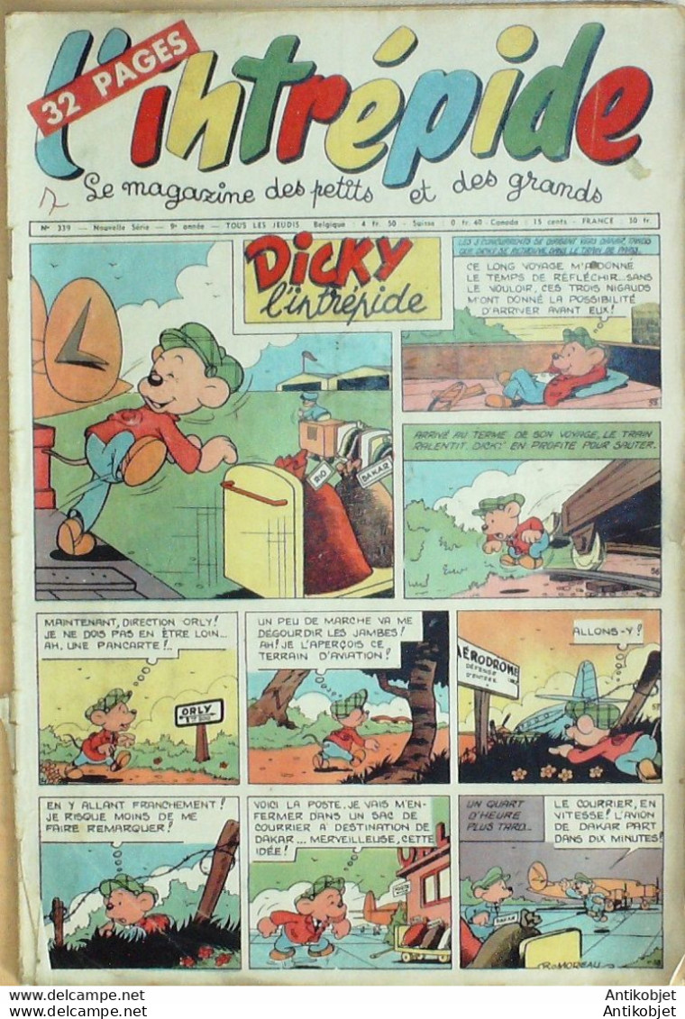 L'Intrépide 1956 N°339 BUFFALO BILL BUGS BUNNY ZOE FANFAN La TULIPE - L'Intrépide