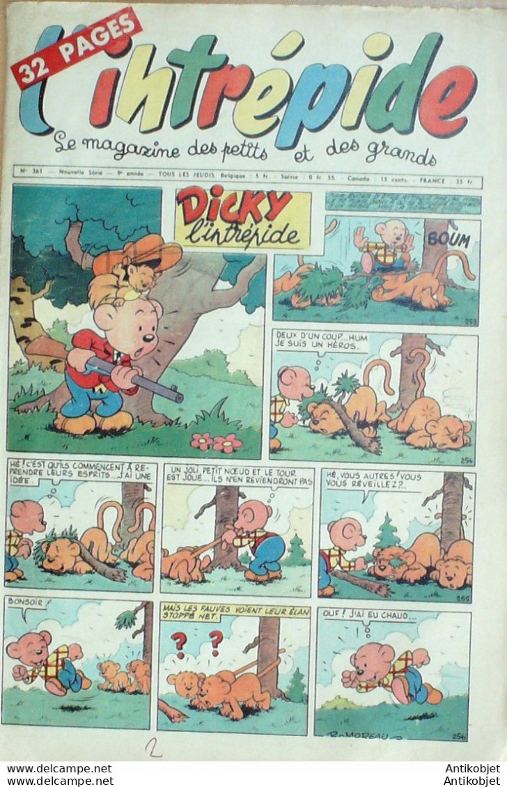 L'Intrépide 1956 N°361 BUFFALO BILL BUGS BUNNY ZOE FANFAN La TULIPE - L'Intrépide