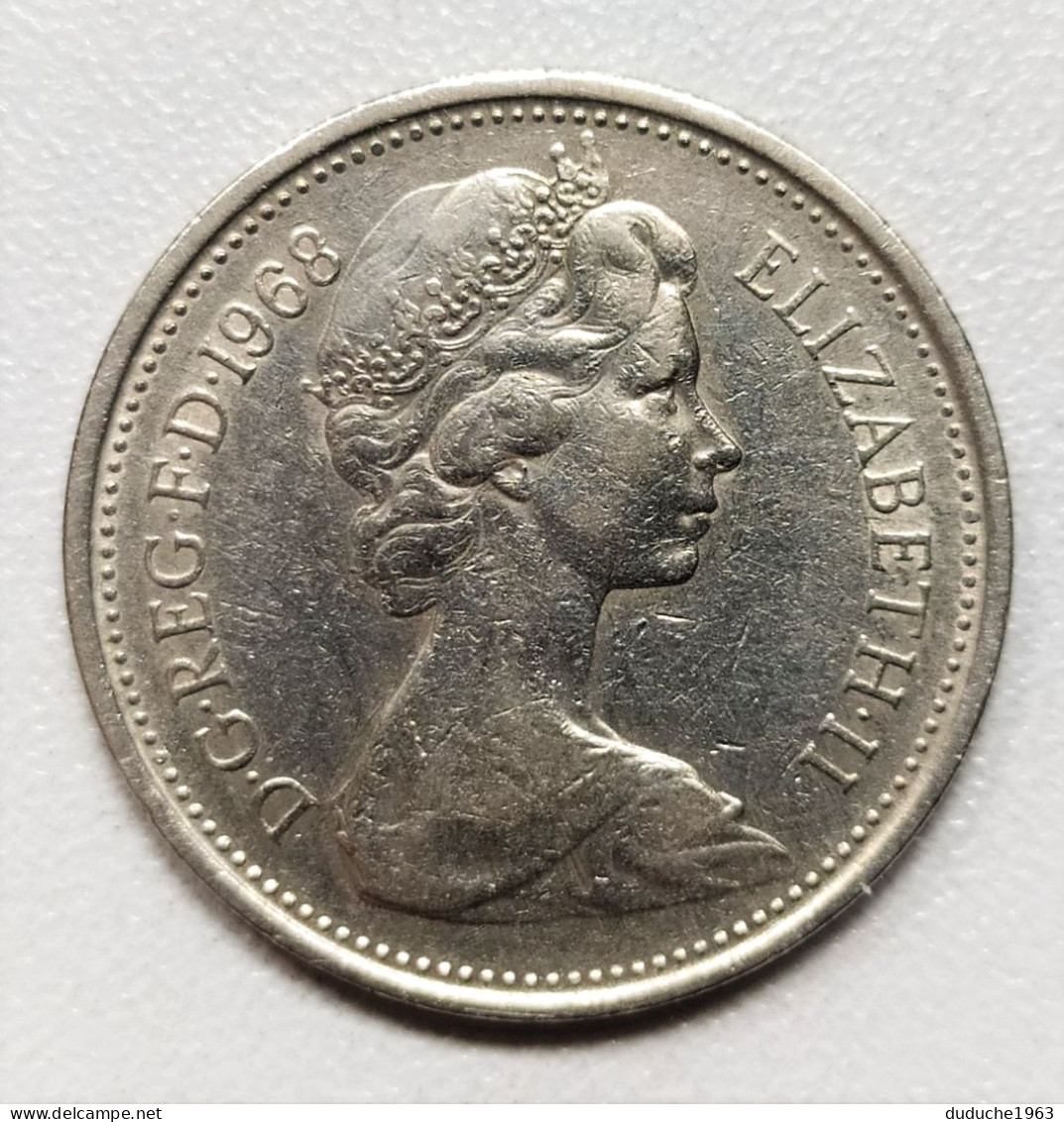Grande Bretagne - 5 Pence 1968 - 5 Pence & 5 New Pence