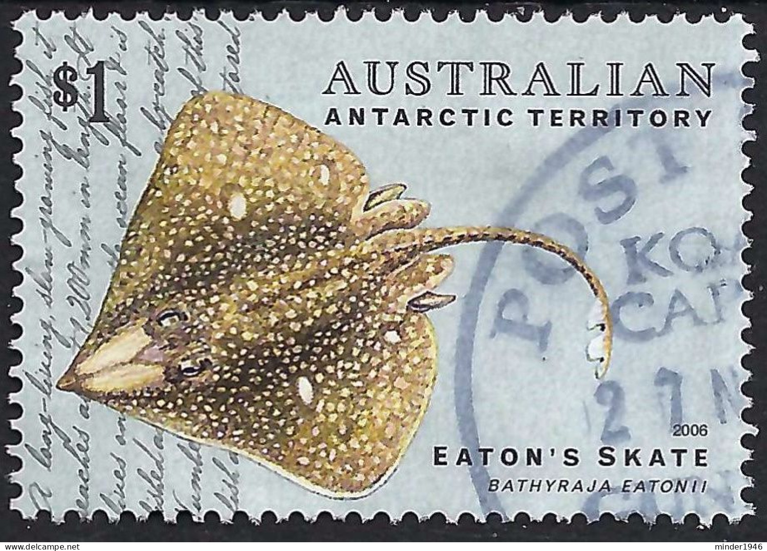 AUSTRALIAN ANTARCTIC TERRITORY (AAT) 2006 QEII $1 Multicoloured, Fish Of Antarctica-Eaton's Skate SG174 FU - Oblitérés