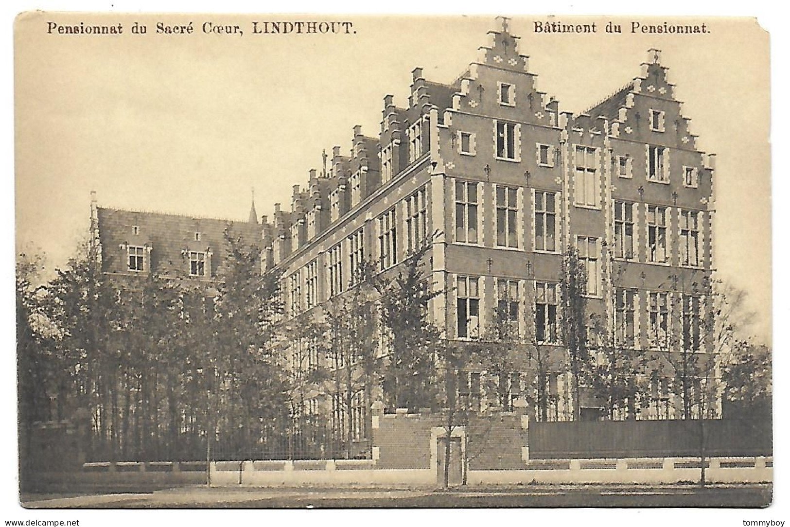 CPA Pensionnat Du Sacré Coeur, Lindthout, Bâtiment Du Pensionnat (corner Is Missing) - St-Lambrechts-Woluwe - Woluwe-St-Lambert