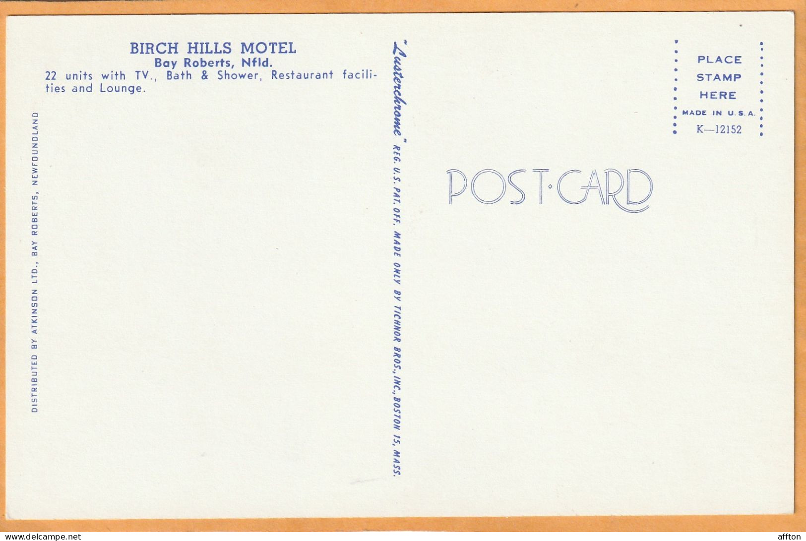 Bay Roberts Newfoundland Canada Old Postcard - Sonstige & Ohne Zuordnung