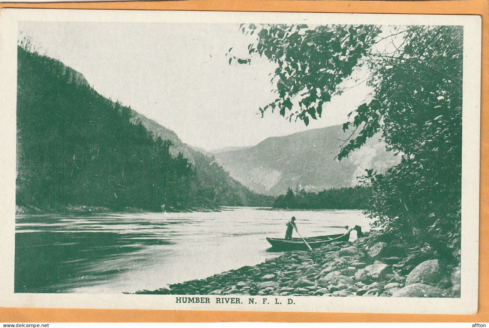 Humber River Newfoundland Canada Old Postcard - Andere & Zonder Classificatie