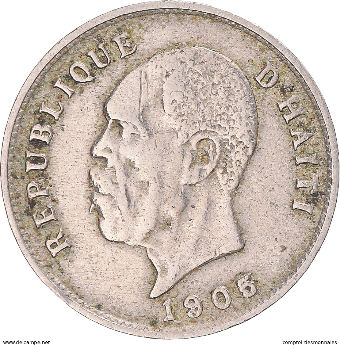 Monnaie, Haïti, 5 Centimes, 1905 - Haïti