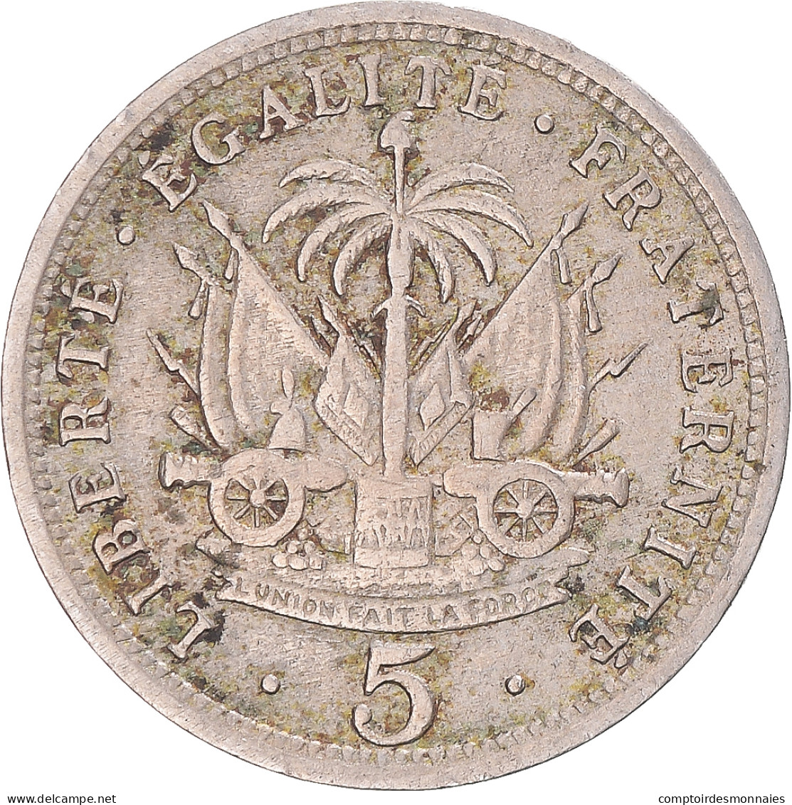 Monnaie, Haïti, 5 Centimes, 1905 - Haiti