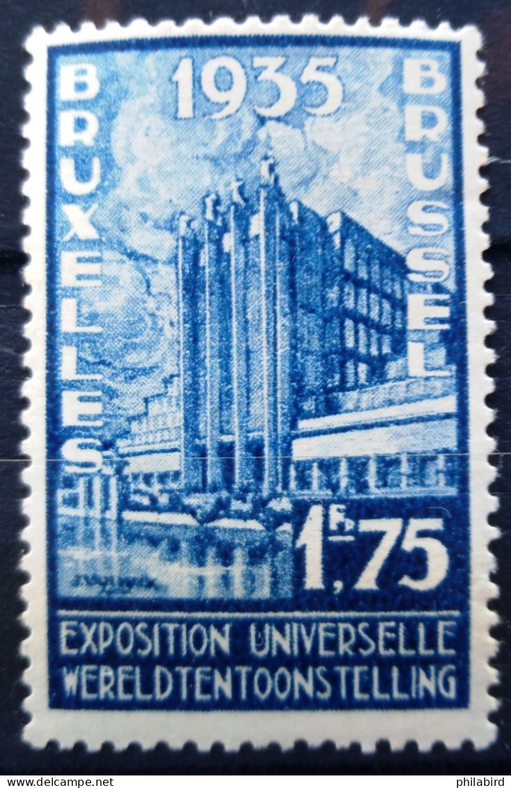 BELGIQUE                    N° 389                      NEUF* - Unused Stamps