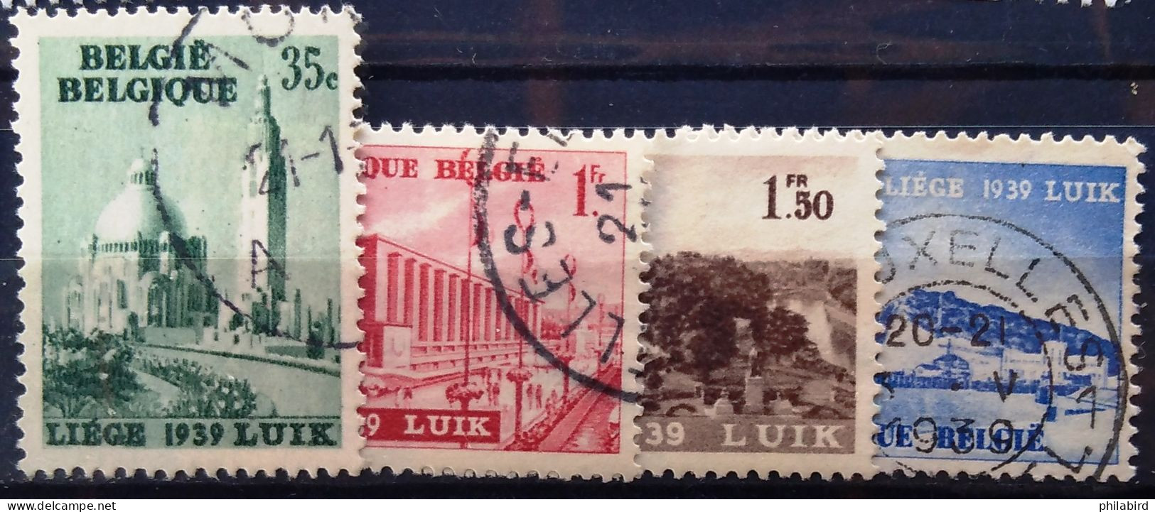 BELGIQUE                    N° 484/487                      OBLITERE - Used Stamps